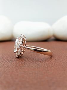 D'VINS JEWELS Bague de fiançailles et de mariage tendance en forme de marquise, taille brillant, sertie de pierres de laboratoire de couleur D, blanc, argent, or - Product Image 5