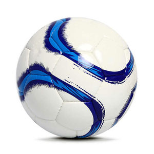Ballon de football personnalisé pour adultes, nouveau design, en cuir PU thermocollé, matériaux PVC TPU, cousu à la machine, directement de l'usine - Product Image 1