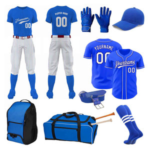 Uniforme de Béisbol Personalizado para Hombre, Blanco y Azul Marino, Nombre del Equipo, Número 00, Manga Corta, Transpirable, Poliéster, para Todas las Temporadas - Product Image 1