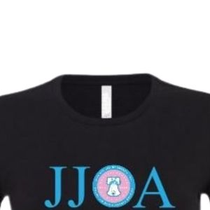 T-shirt à manches courtes noir Jack and Jill Philadelphia pour femme, en coton décontracté, confortable pour le quotidien et les événements, vente en gros - Product Image 2