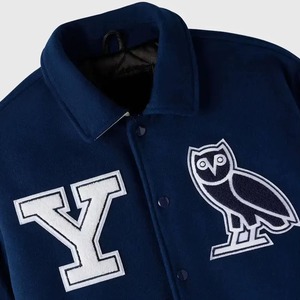 High Quality Custom Logo College Outdoor Varsity <b>Jacket</b> for Men Solid Color - Product Image 2