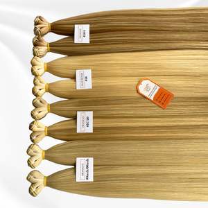 Vente en gros d'extensions de cheveux Remy de haute qualité 100g Double trame à la machine paquets de cheveux vietnamiens bruts à cuticules alignées - Product Image 3