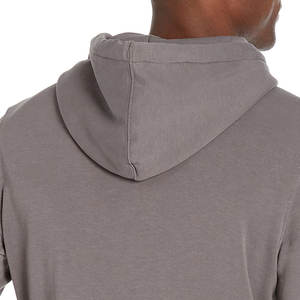 Premium Men's 350 GSM Cotton Fleece Pullover Slim Fit Street Style GYM Hoodies Sweatshirts Smoke Grey Plain Dyed Winter - Product Image 4