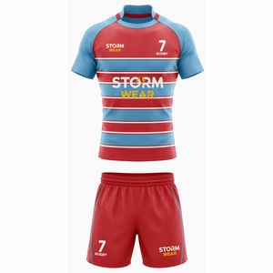 Uniforme de Rugby de Moda para Deportes, Diseño Unisex, Jersey de Rugby con Impresión Personalizada para tu Propio Equipo - Product Image 5