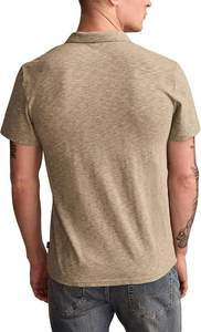 Men's Casual Solid Custom Logo Short Sleeve Workout T-Shirt Eco-Friendly Breathable Cotton/Polyester Fabric Plus Size Options - Product Image 3