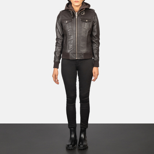 Fiy Humble Sportwear 2026 New Design Faux Leather <b>Women's</b> High Quality Breathable Woven Winter Moto Biker Windproof <b>Jacket</b> - Product Image 1