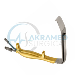 Retractor Premium Tebbetts para Aumento de Senos, 36 mm x 15 cm, Succión de Fibra Óptica sin Dientes, Herramienta de Cirugía Plástica - Product Image 3