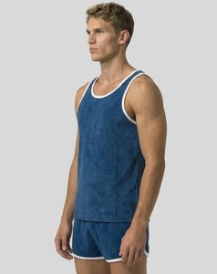 Débardeurs Homme Bleus en Polyester/Coton Qualité Premium 2026 – Grande Vente, Respirants, Séchage Rapide, Couleur Unie, Design Personnalisé, Logo Frontal - Product Image 2