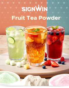 SIGNWIN-3 in 1 Lemon Ice Tea Powder Instant drink powder fruit ice tea powder - Product Image 5