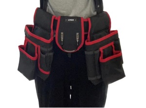 Black Red Tool <b>Belt</b> With Multiple Pockets For Construction <b>Work</b> Custom Oxford material tool <b>belts</b> Canvas <b>work</b> <b>belt</b> for sale 2026 - Product Image 4