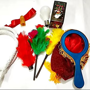 Conjuring <b>Magic</b> Set 5 Items <b>Magic</b> Set <b>Box</b> Change Bag Comedy Bulb Duster Color Change Stiff Rope Thumb Tip - Product Image 1