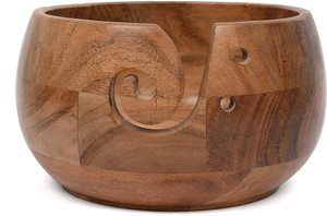 Premium Handmade Rosewood Yarn Bowl Custom Logo Wooden Knitting Bowl Storage Organizer for Crochet <b>Sewing</b> Craft Wood Yarn Bowl - Product Image 5