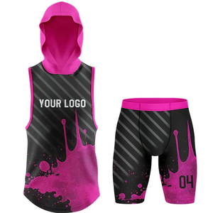 Uniforme de football américain 7v7 personnalisé pour adultes, sans manches, respirant, anti-humidité, séchage rapide, 100% polyester - Product Image 4