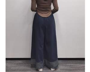 Vaqueros de mezclilla casuales de cintura media, holgados y ajustados, con lazo y volantes, a la moda para mujer - Product Image 1