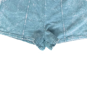 Shorts en jean délavé pour femme, style décontracté, streetwear, confortable, effet délavé à l'acide - Product Image 6