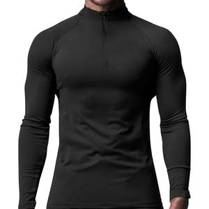 เสื้อเชิ้ตแขนยาวสำหรับผู้ชายแบบพรีเมียม คอซิป ¼ ซิป เหมาะสำหรับเล่นกีฬา วิ่ง ออกกำลังกาย เสื้อพูลโอเวอร์น้ำหนักเบา สวมใส่สบาย เหมาะสำหรับกิจกรรมกลางแจ้ง - Product Image 4