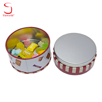 Boîte en métal ronde scellée personnalisée, imprimée, de qualité alimentaire, vide, pour le stockage de bonbons, chocolat, café, thé, conteneur d'emballage