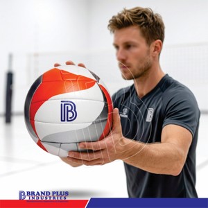 ลูกวอลเลย์บอลชายหาด Brand Plus Official Match ผิว PU นุ่ม น้ำหนักเบา โลโก้สั่งทำได้ ใช้ได้ทั้งในร่มและกลางแจ้ง วาล์วบิวทิล - Product Image 5