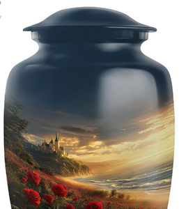 Urne funéraire artisanale de conception américaine moderne pour adulte – Magnifique urne commémorative pour enterrement et funérailles - Product Image 4