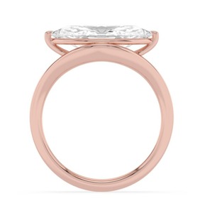 Bague de fiançailles luxueuse en or rose 10 carats avec diamant de laboratoire taille marquise 3,03 CTW - Product Image 2
