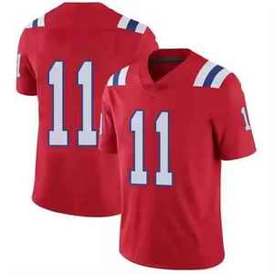 Men's Custom Name Number Breathable Short Sleeve American Football Jersey Sublimation Printed 100% Polyester Training Shirt - Product Image 1