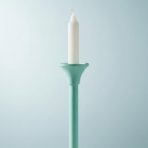 Grand chandelier en métal vert menthe de style nordique moderne, centre de table minimaliste pour mariage, dîner, décoration intérieure et cadeaux - Product Image 5