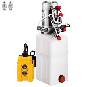 Nuova Unità di Potenza Idraulica da 6 Quarti con Pompa a Doppio Effetto DC12V e 6 Porte SAE per Camion Ribaltabile e Rimorchio - Product Image 1