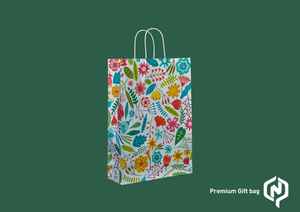 Sac en papier robuste de qualité industrielle avec soufflet large pour articles volumineux, sac de transport de qualité boutique sans déchets plastiques - Product Image 2