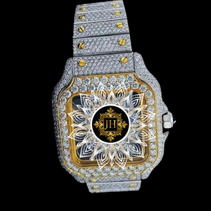 2026 Most Selling Waterproof Stainless Steel Fashion Moissanite <b>Diamond</b> <b>Watch</b> for Men Luxury Iced Durable Construction Available - Product Image 5