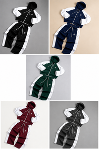 ชุดวอร์ม SHAFIQ SPORTS รุ่น Unisex Plus Size ลายพิมพ์ Avant-Garde ผ้าฝ้ายฟลีซเนื้อนุ่ม 2 ชิ้น ชุดเซ็ตฮู้ดดี้แขนยาวทรงหลวม สวมใส่สบายๆ สไตล์สปอร์ต - Product Image 3