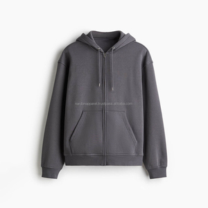 Sweat à capuche en molleton français de luxe Nardon Apparel, double fermeture éclair, 100% coton lourd 500 g/m², fermeture éclair épaisse personnalisée pour l'hiver - Product Image 4