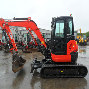 Excavatrice sur chenilles Kubota U48-4 avec boîte de vitesses et pompe hydrauliques Eaton - pour travaux de construction - Product Image 3