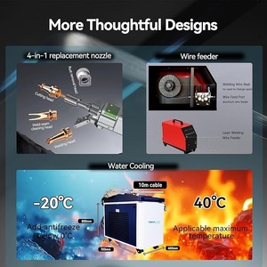 Soldadora Láser 4 en 1, Máquina de Soldadura Láser de Fibra/Removedora de Óxido/Cortadora/Limpiadora, Pistola de Soldadura Manual, Láser de Doble Oscilación - Product Image 2