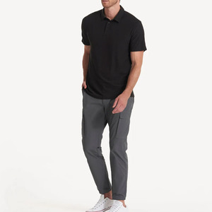Chemise polo de golf sur mesure de haute qualité, couleurs confortables, tricotée, pour hommes - Product Image 6