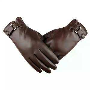 Gants de ski chauds pour homme avec manchette élastique, doublure en tricot doux, en cuir et polyester chauffants pour la neige et les activités hivernales - Product Image 6