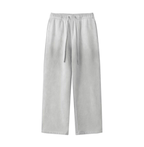 Professional Manufacture Lightweight Men's <b>Oversized</b> <b>Joggers</b> Sweatpants Stretch Open Baggy 100% Cotton Canvas Fleece Lining - Product Image 1