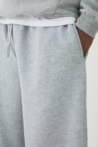 Pantalones de chándal de algodón puro de alta gama, personalizados, de pierna ancha XL, con estampado DTG, de felpa francesa, doble cintura, transpirables, cálidos, de largo hasta el tobillo. - Product Image 3