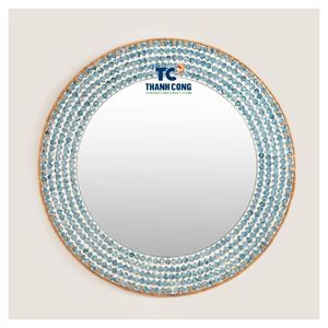 Espejo de ratán confiable para exportadores, ideal para socios mayoristas, que combina el estilo del espejo de ratán negro y precios competitivos de fábrica. - Product Image 1