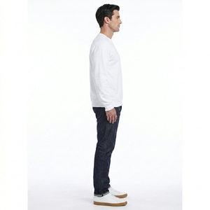Wholesale <b>Men</b> <b>Long</b> <b>Sleeve</b> Crew Neck Sweatshirt Casual Pullover <b>Top</b> for Everyday Wear - Product Image 3