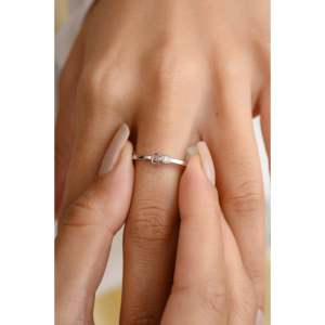 14K Solid Gold Baguette Tourmaline and Diamond Eternity <b>Ring</b> <b>Resizable</b> - Product Image 3