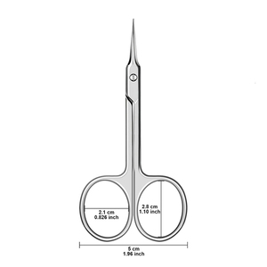 Kit d'outils professionnels en acier inoxydable pour nail art, avec coupe-cuticules à lame courbée et ciseaux à ongles pour manucure et pédicure - Product Image 4