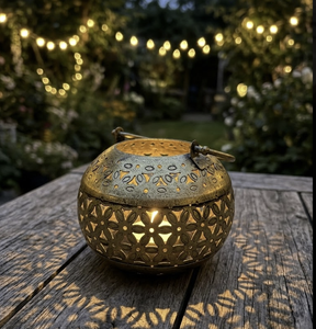 Support de bougie votive artisanal en laiton finition antique, produit de décoration intérieure, artisanat, éclairage et lampe, lanterne décorative - Product Image 3