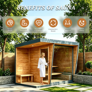 Estética de Lujo con Diseño de Integración Perfecta con el Jardín, Vista Panorámica, Sauna Exterior Tradicional Modular de Primera Calidad - Product Image 2
