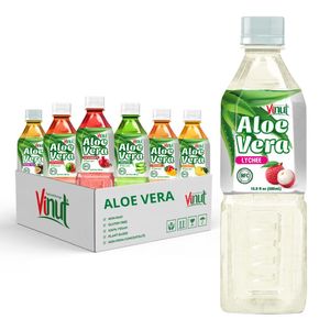 Bebida de Aloe Vera VINUT 500ml - Sabor Lichi, NFC, Venta al por Mayor, Marca Privada, Muestra Gratuita, Fabricante de Vietnam - Product Image 1
