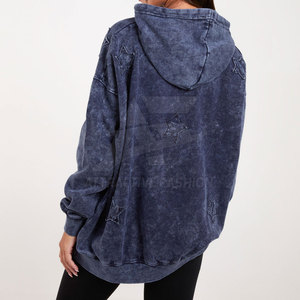 Sudadera con Capucha Estilo Acid Wash para Mujer, Tejido Transpirable, Look Casual Relajado, Gran Venta - Product Image 2