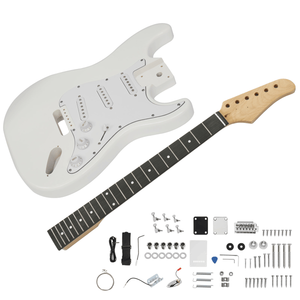 DIY 6-String ST Style <b>Electric</b> Guitar <b>Kit</b> with Mahogany Body Maple Neck White Accessories Stringed Instruments Parts Accessories - Product Image 4