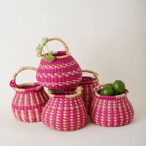 Cesta de Almacenamiento Multifuncional de Seagrass Bolga, Hecha a Mano en Vietnam, Venta al por Mayor, Artesanía DHT - Product Image 5