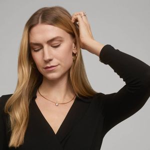 Women's Luxury Collar <b>Necklace</b> with Bezel Set 2 CTW Round Cut Lab-Grown Diamond in Yellow Gold - Product Image 2