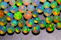 Perlas de Ópalo Etíope Natural Creado en Laboratorio, Corte Corazón, Piedras Preciosas Sueltas, Piedra Semipreciosa para Joyería, Proveedor de Alta Calidad