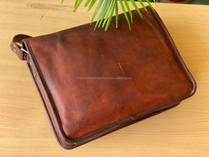 Nouveau cuir de chèvre véritable élégant Vintage marron véritable cuir de chèvre Messenger rabat sac à main pour été hiver printemps automne - Product Image 6